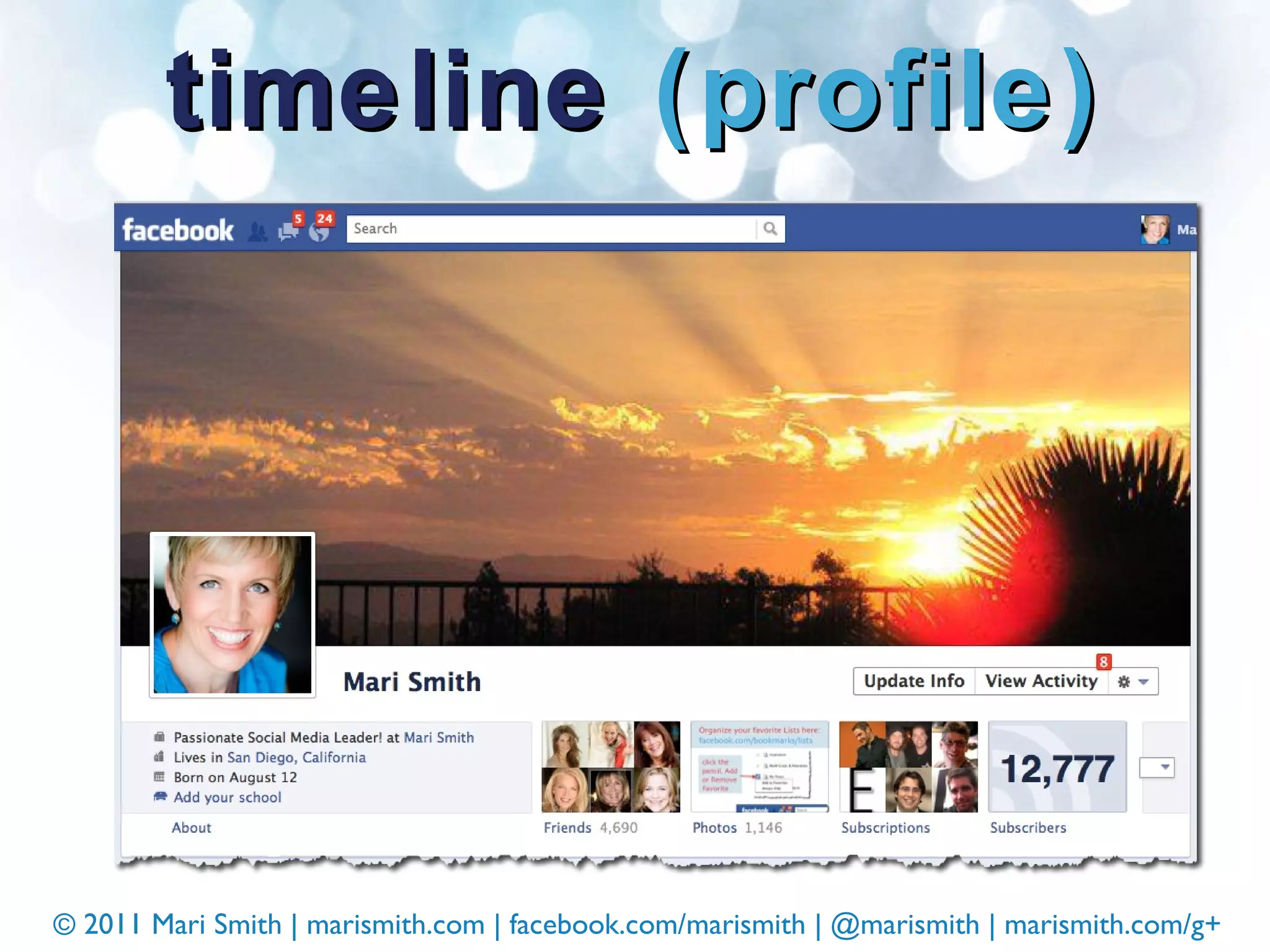 timeline  (profile) 