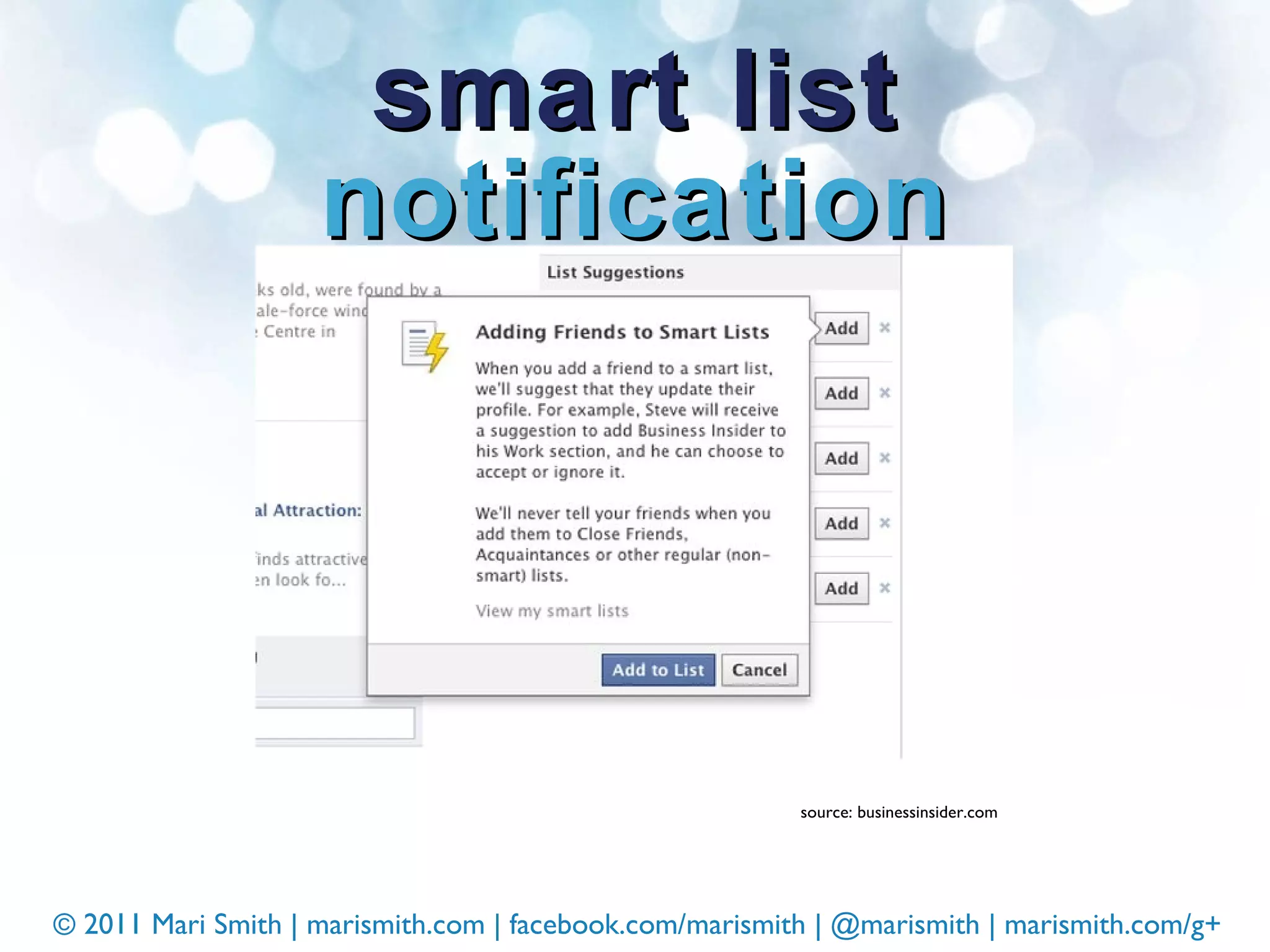 smart list  notification source: businessinsider.com 