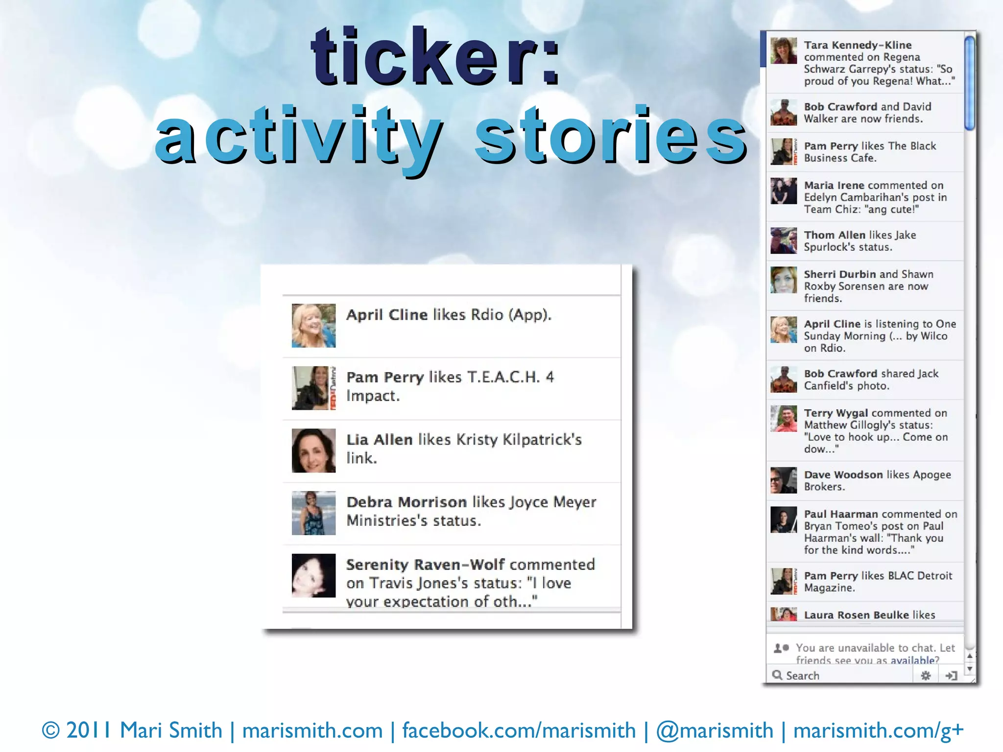 ticker:  activity stories 