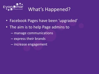 Facebook changes feb 2011 evonomie presentation