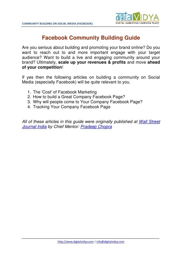 Facebook Community Building Guide