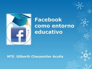 Facebook
como entorno
educativo

MTE. Gilberth Charpentier Acuña

 