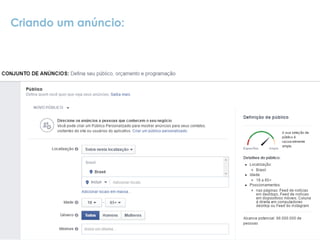 Criando um anúncio:
 