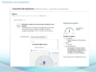 Criando um anúncio:
 