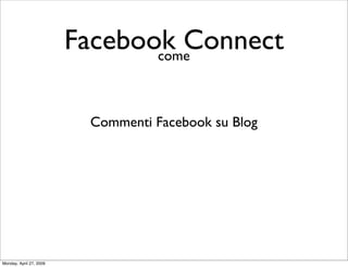 Facebook Connect