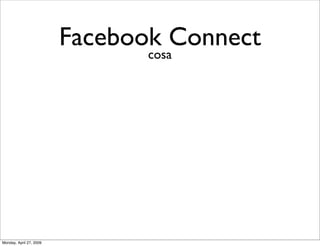 Facebook Connect
