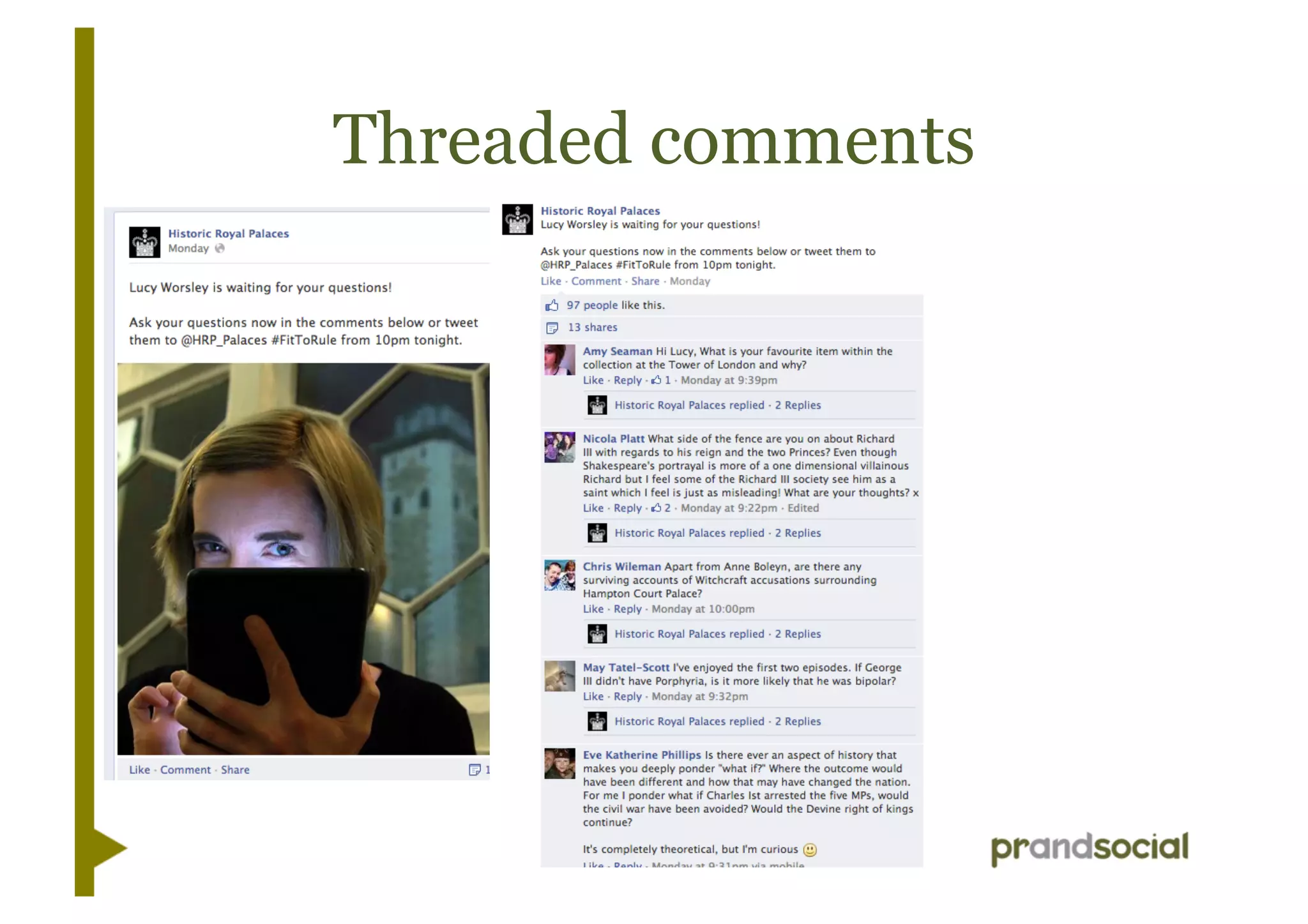 Threaded comments
 