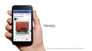 Meet the ALL NEW 4x4 Jeep Renegade.
Jeep
Glenn Davis likes Jeep
Variety
Photos by Jeep. Reimagined as Carousel. Experiment by FB Creative Shop.
 