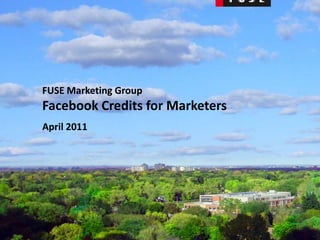 FUSE Marketing Group Facebook Credits for Marketers April 2011 