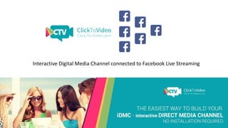 Interactive Digital Media Channel connected to Facebook Live Streaming
 