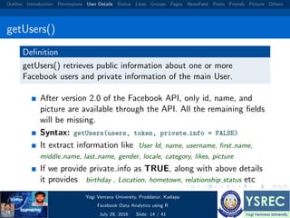 Facebook data analysis using r | PDF