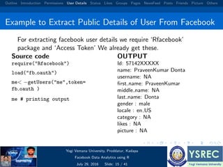 Facebook data analysis using r | PDF