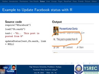 Facebook data analysis using r | PDF