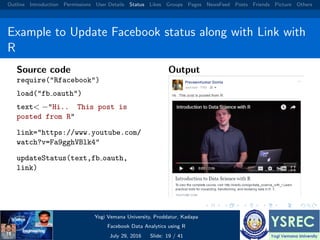 Facebook data analysis using r | PDF