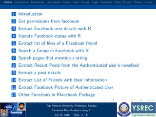 Facebook data analysis using r | PDF