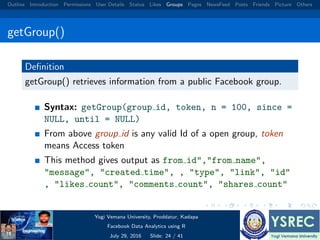Facebook data analysis using r | PDF