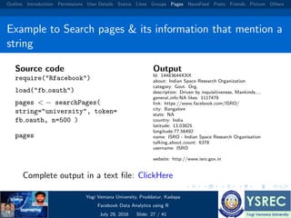 Facebook data analysis using r | PDF