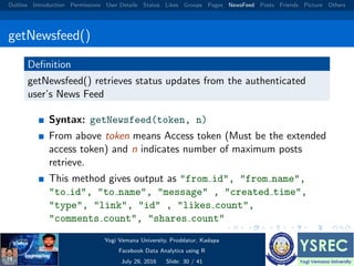 Facebook data analysis using r | PDF
