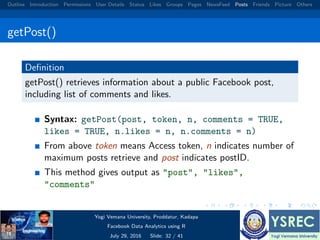 Facebook data analysis using r | PDF