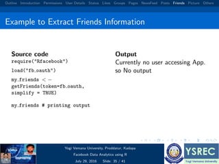 Facebook data analysis using r | PDF
