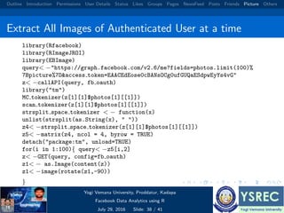 Facebook data analysis using r | PDF