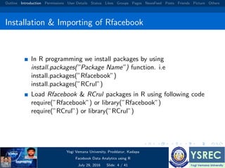 Facebook data analysis using r | PDF