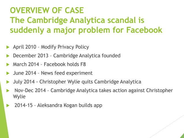 Facebook &amp; Cambridge Analytica data scandal ppt | PPTX