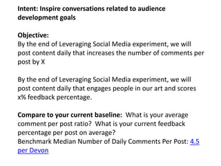 Leveraging Social Media: Facebook Conference Call 1