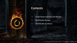 Audio data preprocessing and data loading using torchaudio | PPTX