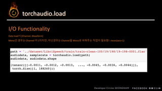 Audio data preprocessing and data loading using torchaudio | PPTX