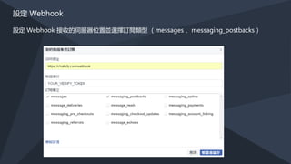 對話式商務是使用對談的方式
提供完成購買、客服諮詢或是其他商業的相關服務
 