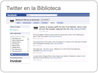 Twitter en la Biblioteca
 