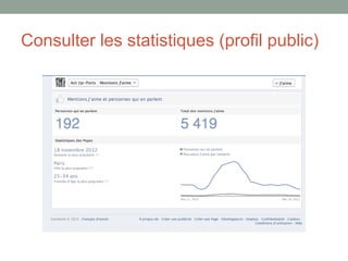 Consulter les statistiques (profil public)
 