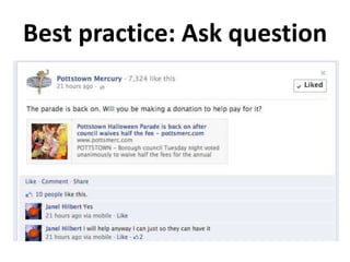 Best practice: Ask question
 