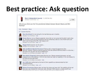 Best practice: Ask question
 
