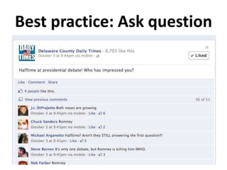 Best practice: Ask question
 