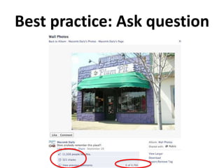Best practice: Ask question
 