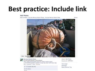 Best practice: Include link
 