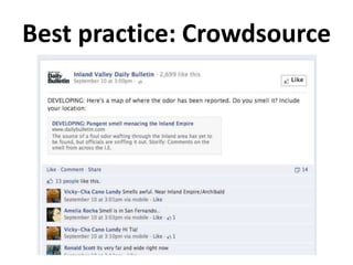 Best practice: Crowdsource
 