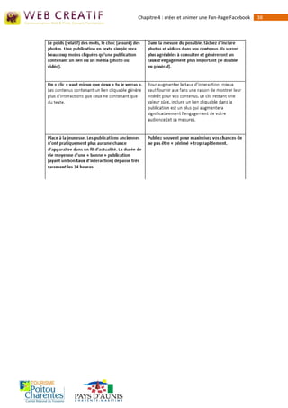 Chapitre 4 : créer et animer une Fan-Page Facebook   38
 