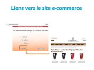 Liens vers le site e-commerce
 