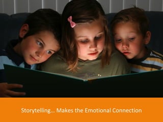 Storytelling… Makes the Emotional Connection 