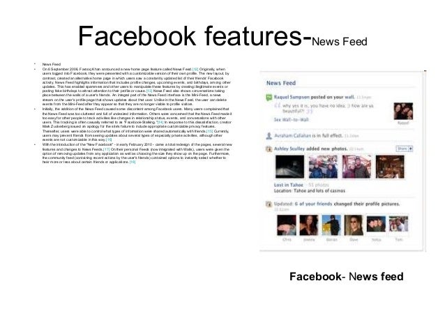 Facebook Features