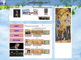Landingpage-3Landingpage-2Landingpage-1Download-Application
Company-Project App
Herbalife India Ltd
Mark Huge
Link-1
Link-2
Link-3
Go to app
 