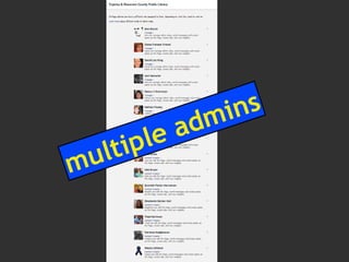 multiple admins
 