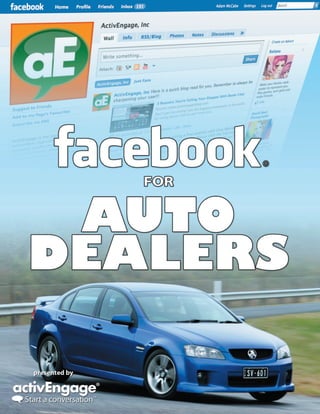Facebook For Auto Dealers