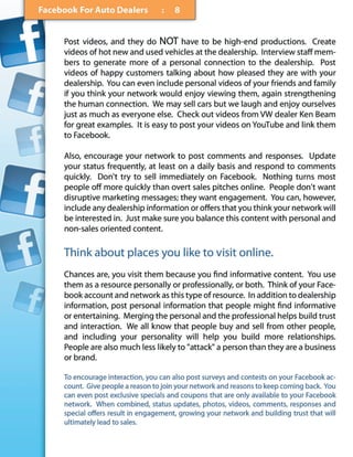 Facebook  For  Auto  Dealers