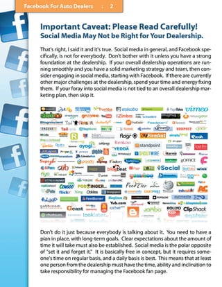 Facebook  For  Auto  Dealers
