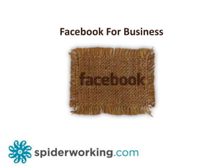 Facebook For Business 