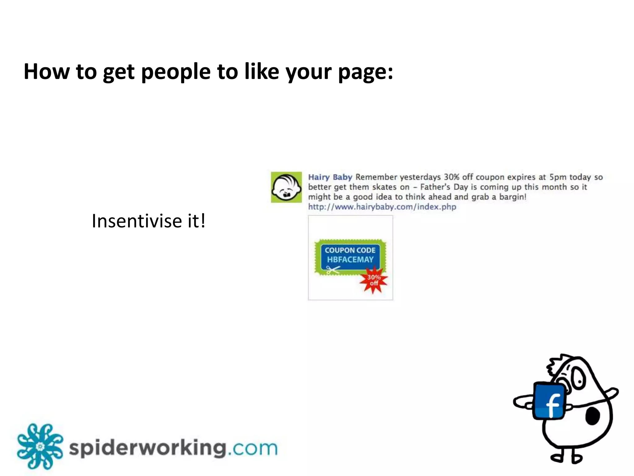 Setting up your business page: